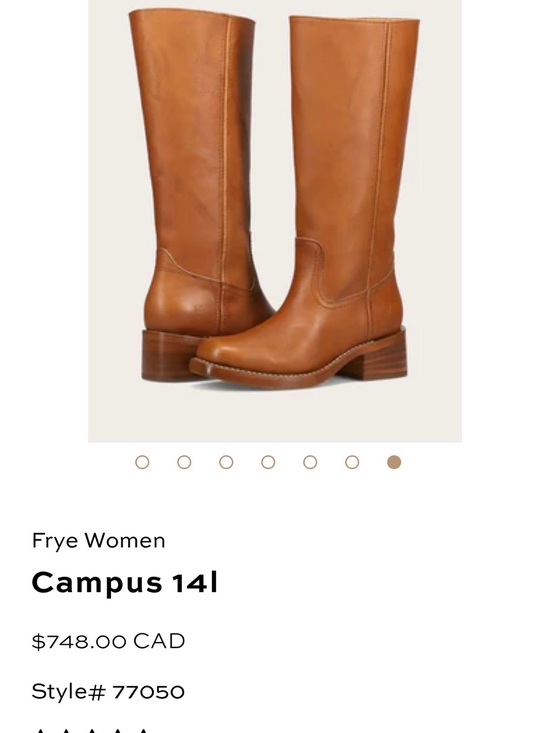 Frye Shoes - Frye Tall Campus 14L Leather Boots in Saddle